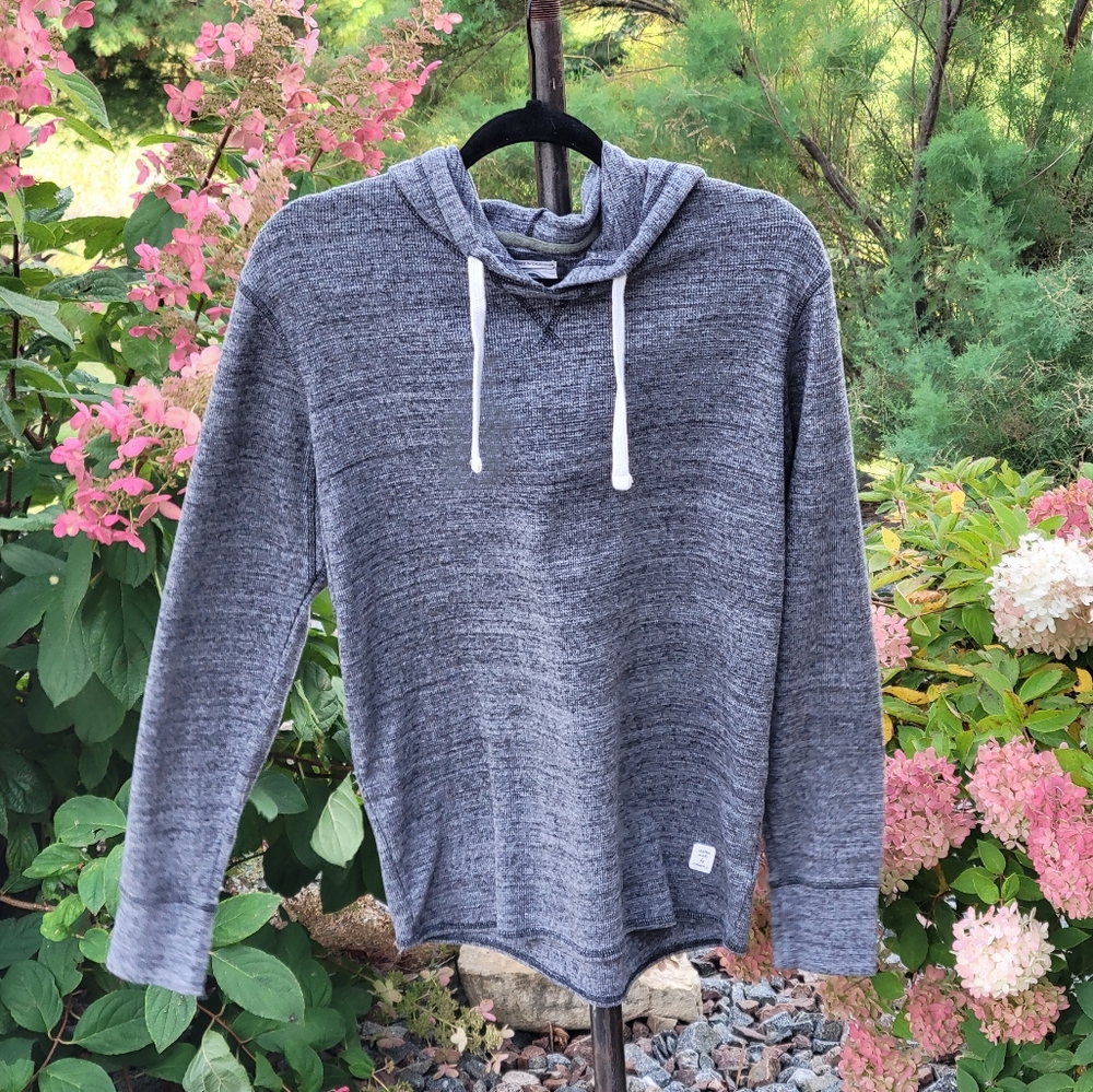 O'NEILL dark asphalt grey lightweight long sleeve THERMAL HOODED size S